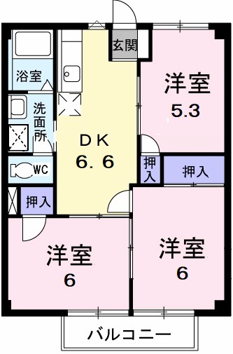 ロイヤル小林 間取り図