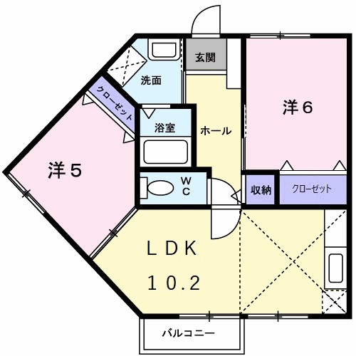 間取り サンセールⅢ 間取り図