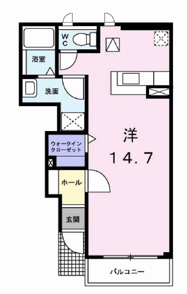 プラティークレーブⅣ 間取り図