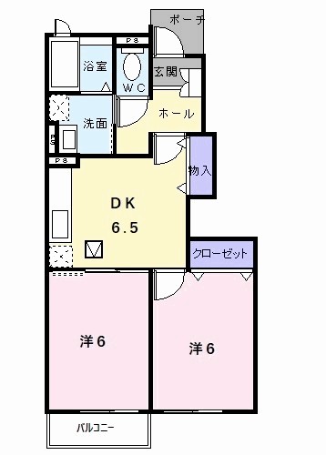 セレーノやしろ　Ａ 間取り図