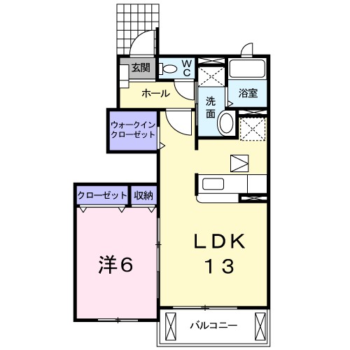 間取り ブライトメアリーⅠ 間取り図