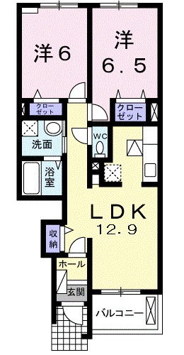 ピクシー・ラビット　Ｃ 間取り図