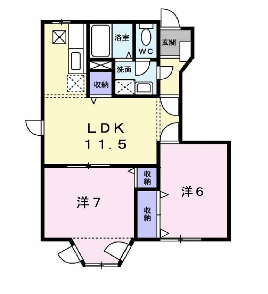 間取り グレースガーデンⅠ 間取り図
