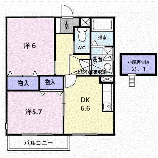 間取り サンセールⅢ 間取り図