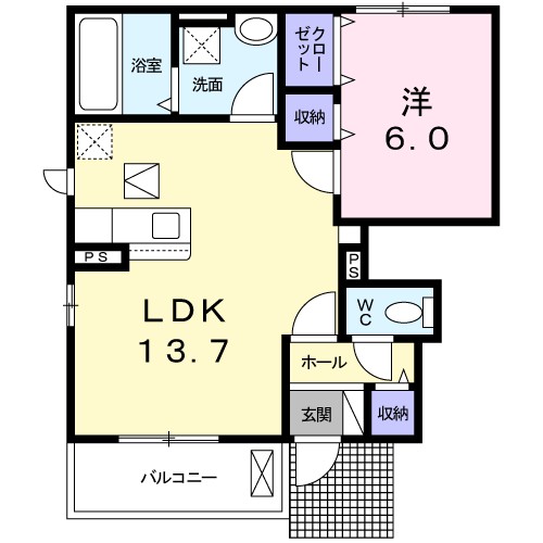 フレッシュ　ダンジェ 間取り図