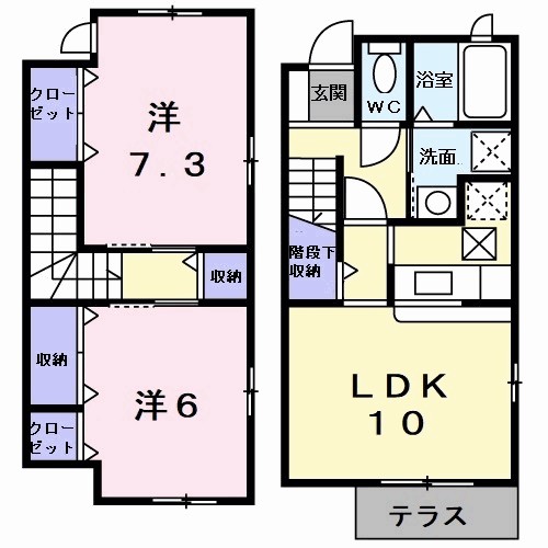 アメニティカスガⅥ 間取り図