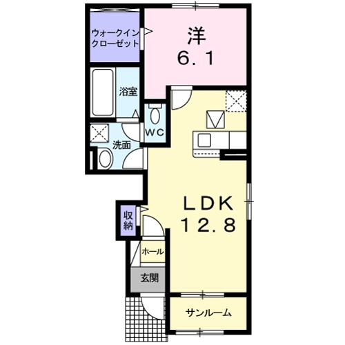 パイン　ヌーボー　西脇　Ⅱ 間取り図