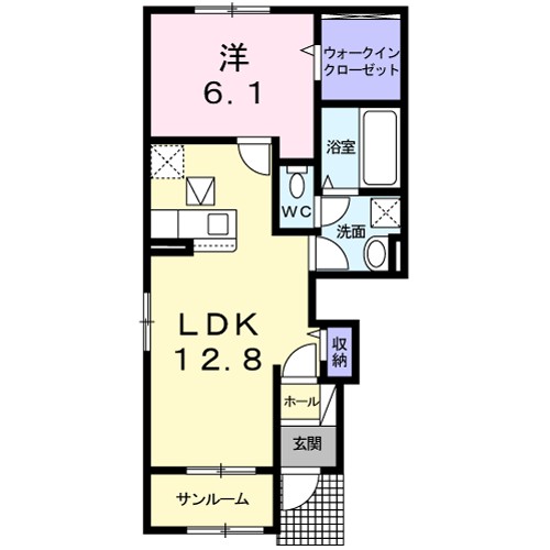 アイリス・Ｋ　Ⅲ 間取り図