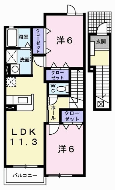 ヴィエルジュ 間取り図