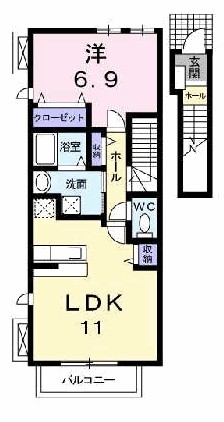 ソレイユ 間取り図