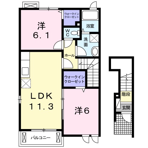 プロムナード　Ａ 間取り図
