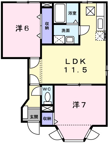 ＮＫヒルズ２ 間取り図