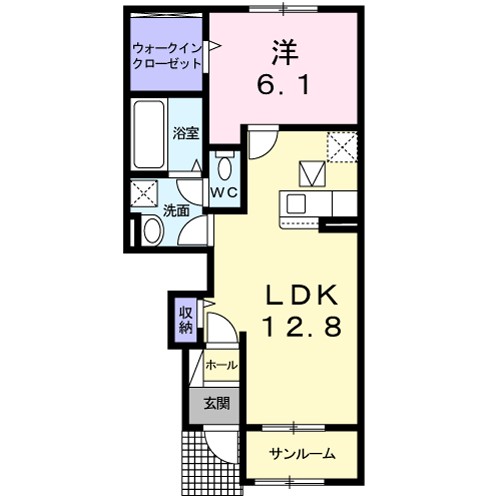 パイン　ヌーボー　西脇　Ⅱ 間取り図