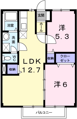 ビューハイツ横尾 間取り図