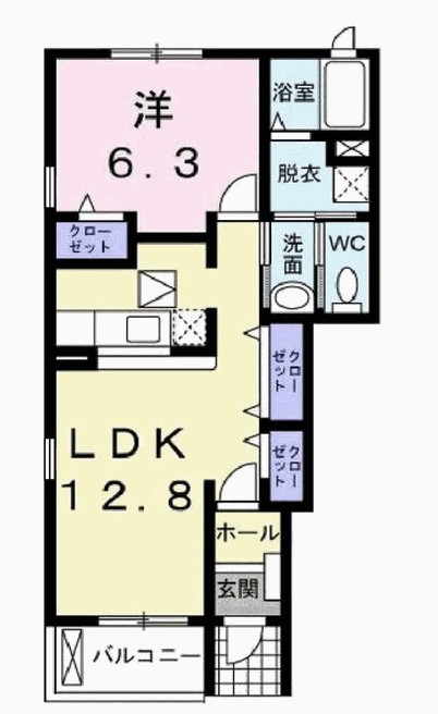 デスパシオ下戸田 間取り図