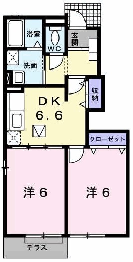ヴィラ・ポポラーレⅠ 間取り図