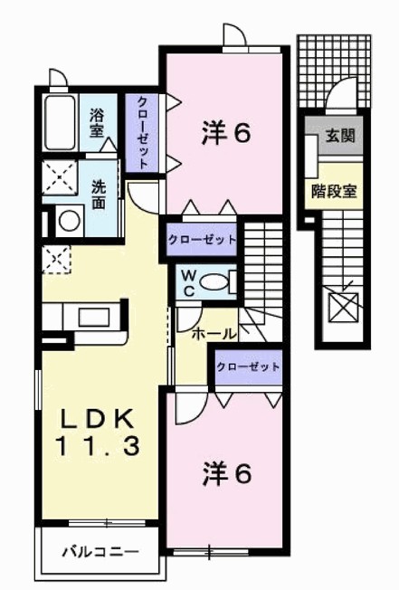 ヴェルサン・アベニュⅡ 間取り図