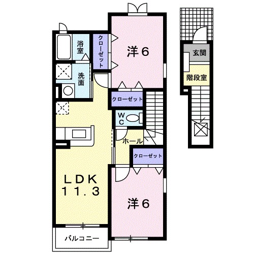 ヴェルサン・アベニュⅡ 間取り図