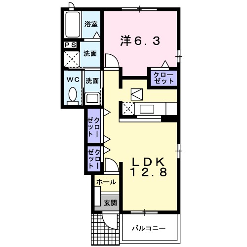 パストラルⅡ 間取り図