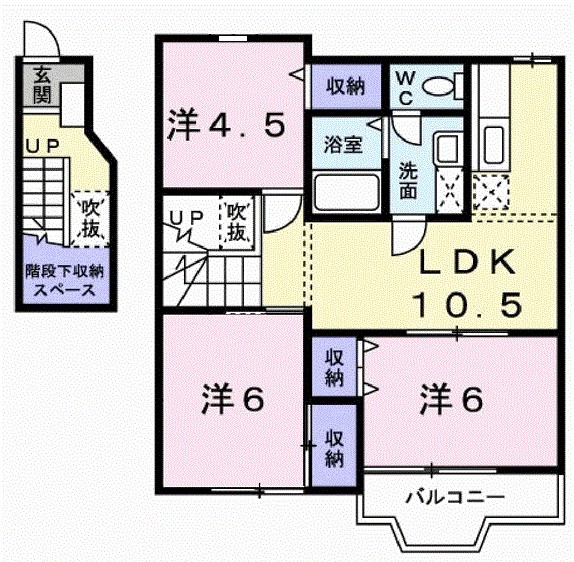 ルーラル・タウンＡ 間取り図