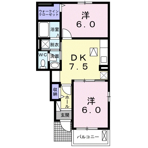 カルム川面 間取り図