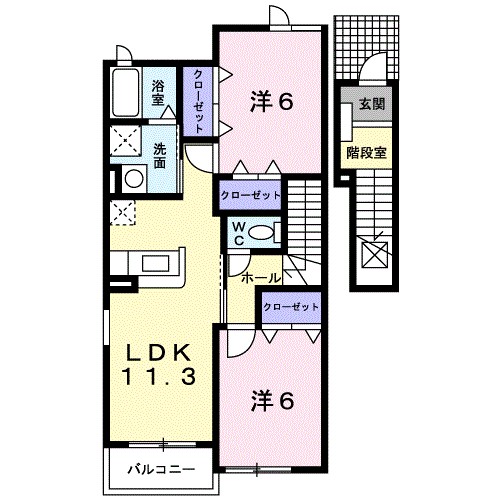 ヴェルサン・アベニュⅠ 間取り図