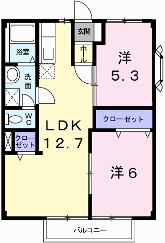メゾンサンシャイン 間取り図
