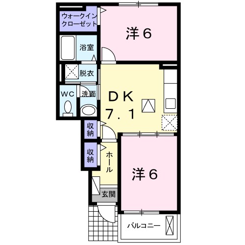 ラブリーコート 間取り図