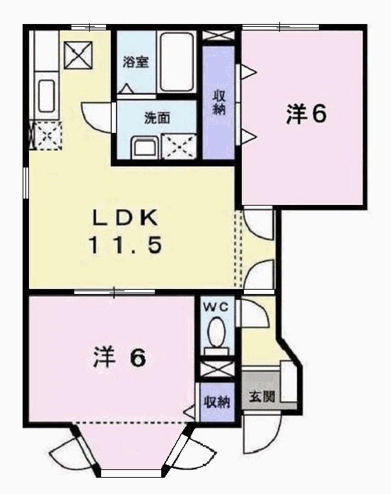 オマージュ壱番館 間取り図