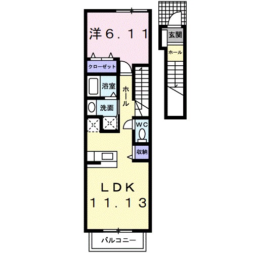 アルコバレーノⅠ 間取り図