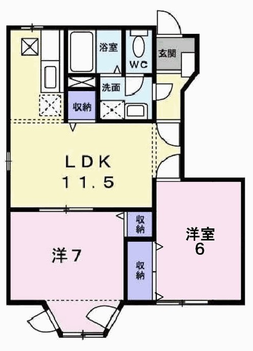 ルーラル・タウンＢ 間取り図