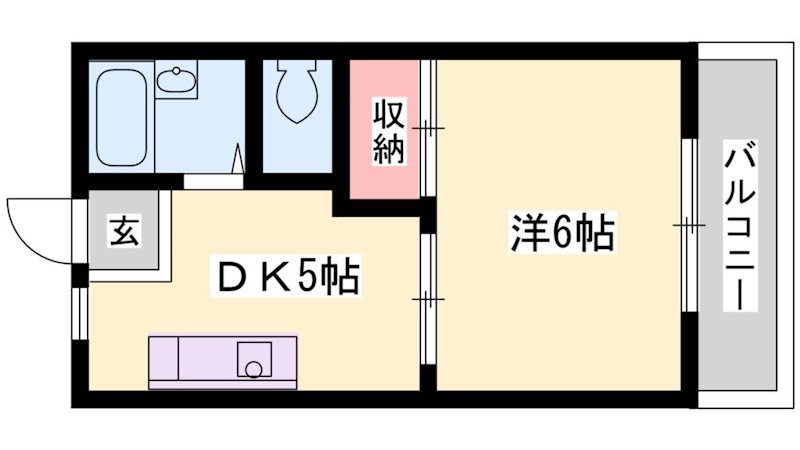 河原サンハイツＣ 間取り図