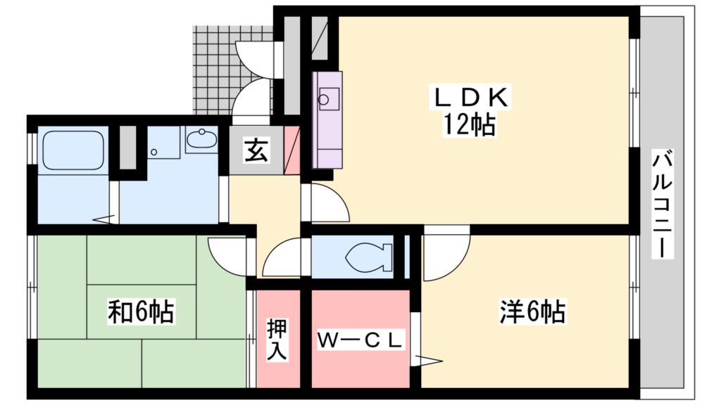 ウエストハイツ 間取り図