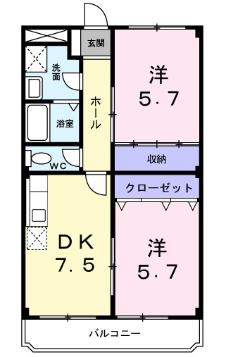 間取り ドミール加佐 間取り図