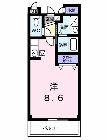 間取り プラティークレーブⅢ 間取り図