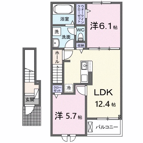 プロスペリテⅤ　Ｂ棟 間取り図