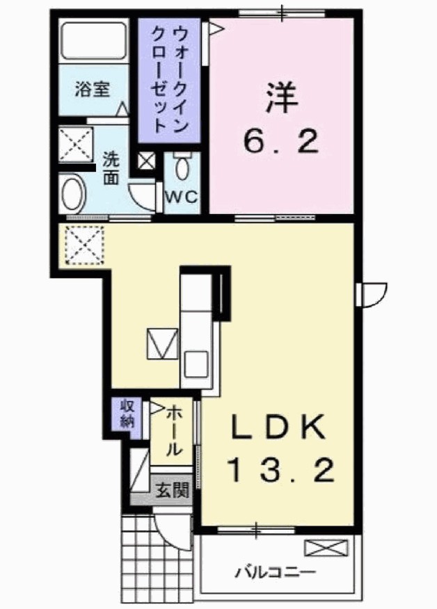 間取り エレガンテ ヴィラⅢ 間取り図