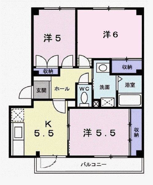 間取り サンエルディム 間取り図