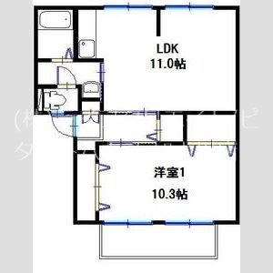 サンライフ雅Ｂ 間取り図
