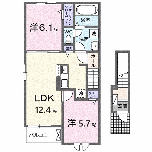プロスペリテⅤ　Ｂ棟 間取り図