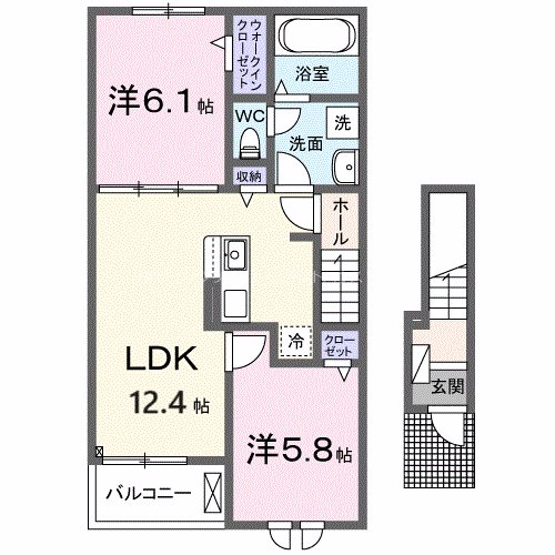 プロスペリテⅤ　Ｂ棟 間取り図