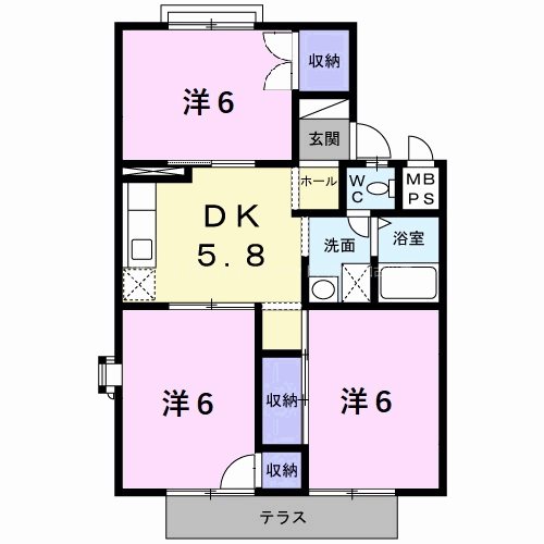 ロイヤルシャルム土山Ⅰ 間取り図