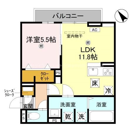 D-PLACE良野 間取り図