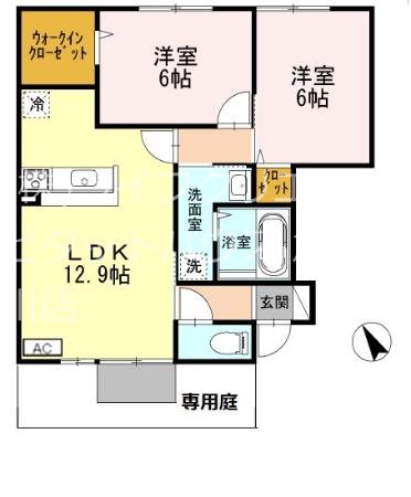 サンブランシュファミーユ　A棟 間取り図