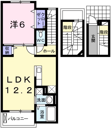 フィールド　ミドル・ライペンⅠ 間取り図