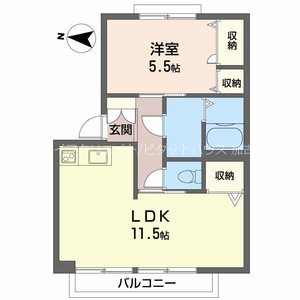 メゾンハリマ 間取り図
