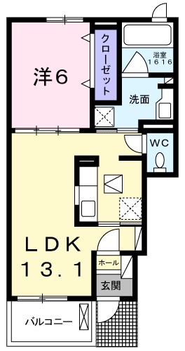 カーサ　セレーナＢ 間取り図