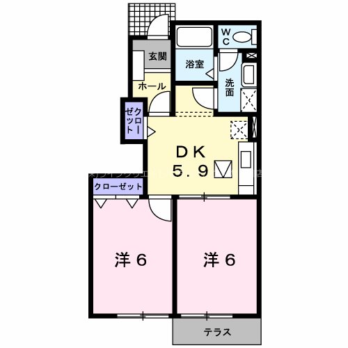 クリースⅡ 間取り図