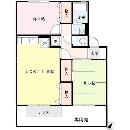 エスポワール1棟  間取り図