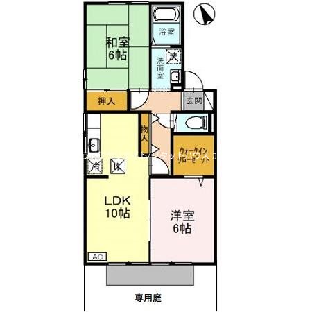 サンラーマ・パティオA 間取り図